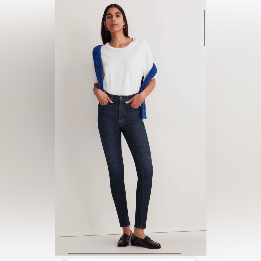 Madewell 10" High-Rise Skinny Jeans in Bensley Wash size 26